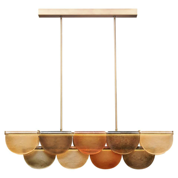 Petalo Linear | Orange Glass & Brass | CL89AGPETO