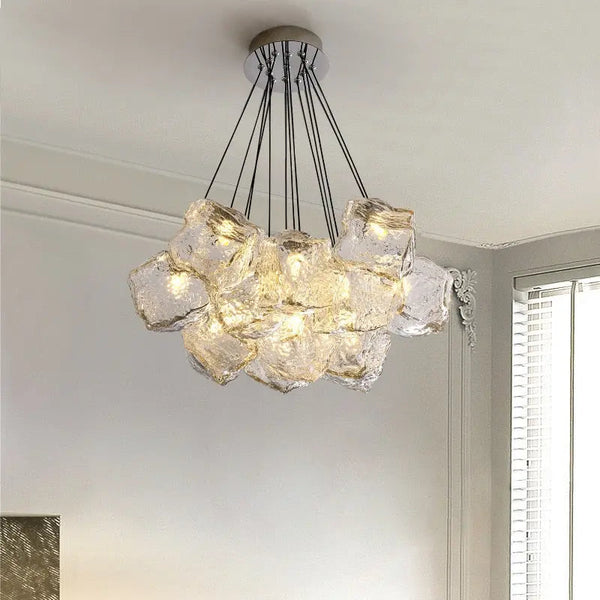 13 Light Post Modern Chrome Chandelier