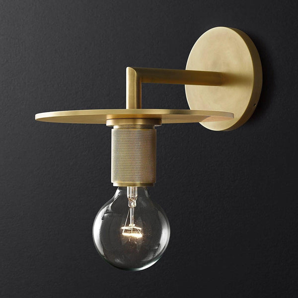 Armed Retro Brass Wall Sconce