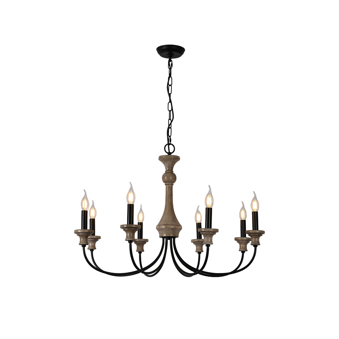Zatheora Vintage Stardust Wooden Chandelier