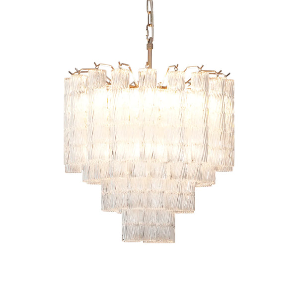 Solveig Clear Glass Tube Chandelier