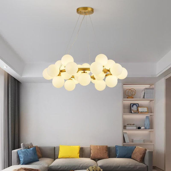 Glass Globe Chandelier