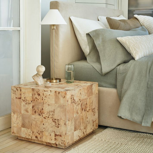 Vector Metal Linen Shade Floor Lamp
