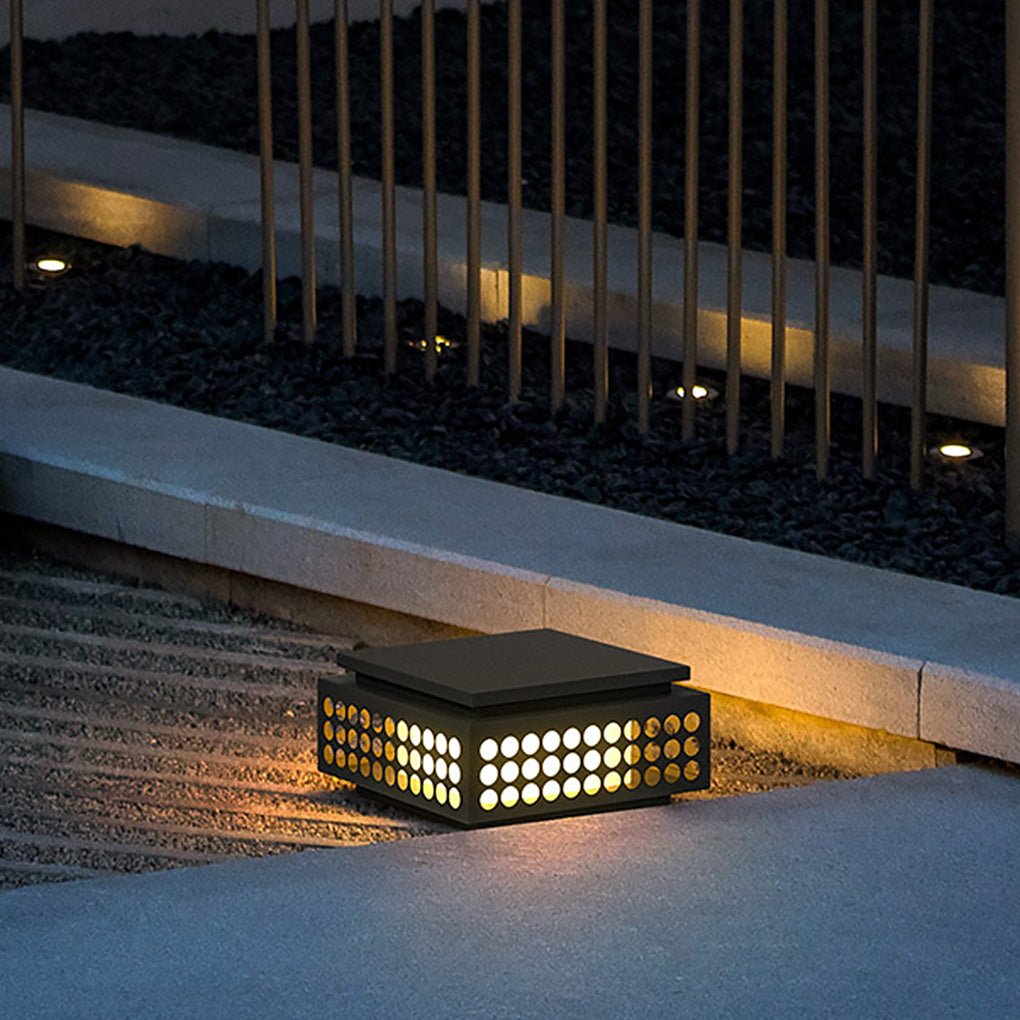Flether Elegant LED Vintage Hollowed Steel Outdoor Lamp