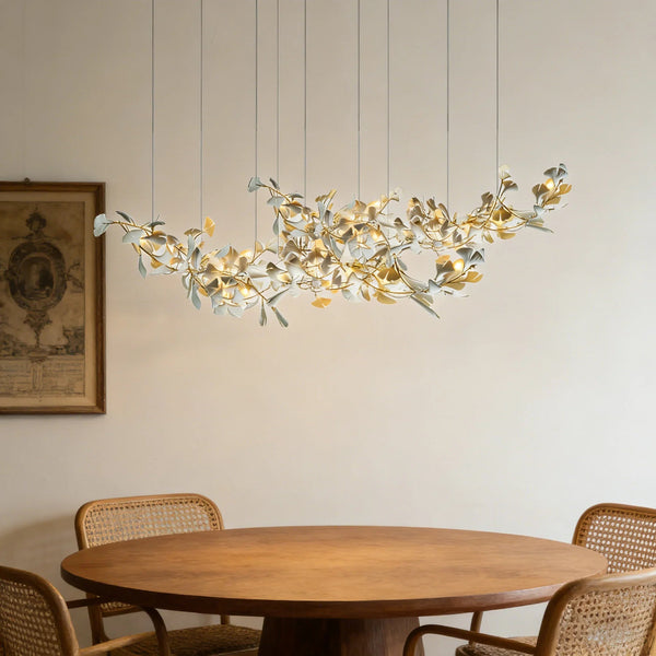 Double Layer Combination Gingko Chandelier