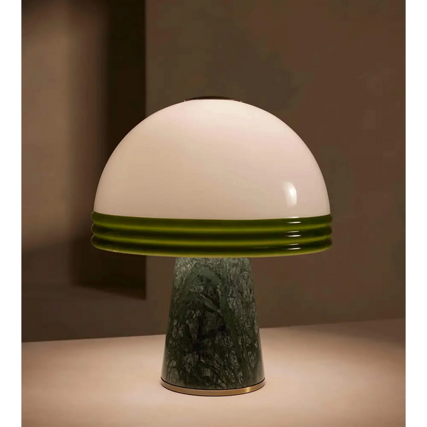 Green Marble Dome Table Lamp | CLPOP14S