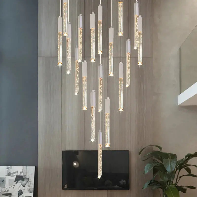 Hanging Light Fixture For Stairwell, Staircase, Hallway