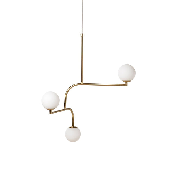 Zelireth Brass Glass Chandelier