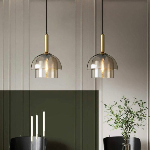Modern Simple Glass Dome Ceiling Pendant Lights
