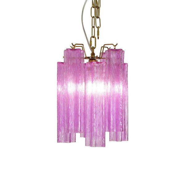 Vintage Amethyst Glass Chandelier
