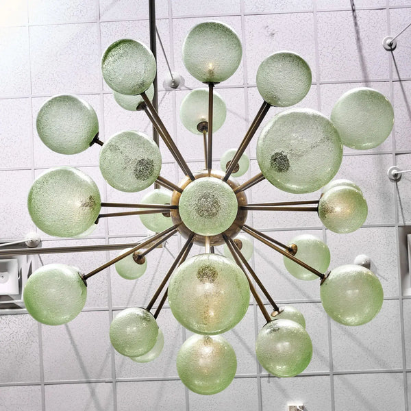 De Silva Chandelier | Light Green Glass | CLPT80CGR