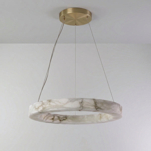 Anello Chandelier | Round Alabaster | CLVC0210