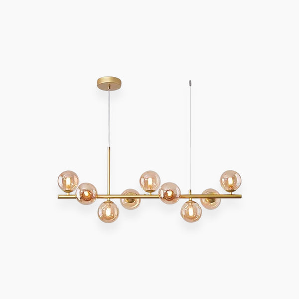 Pendant Chandelier Light Nordic Decorative Geometric Glass Globe Bubble