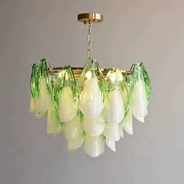 The Maison Chandelier | Glass & Stainless Steel | CLND017