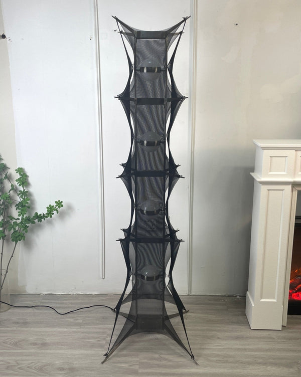 Column Walnut Floor Lamp