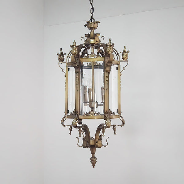 Ardorion Vintage Luxury Glass Lantern Chandelier