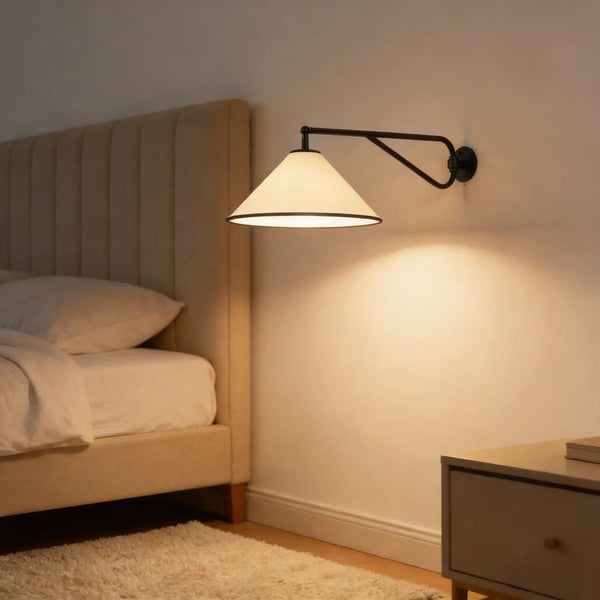 Swing Arm Cone Wall Sconce
