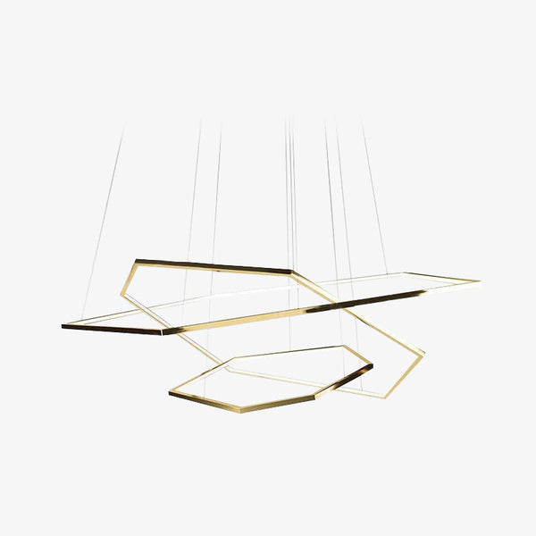 Stainless Steel Hexagonal Pendant Light living room