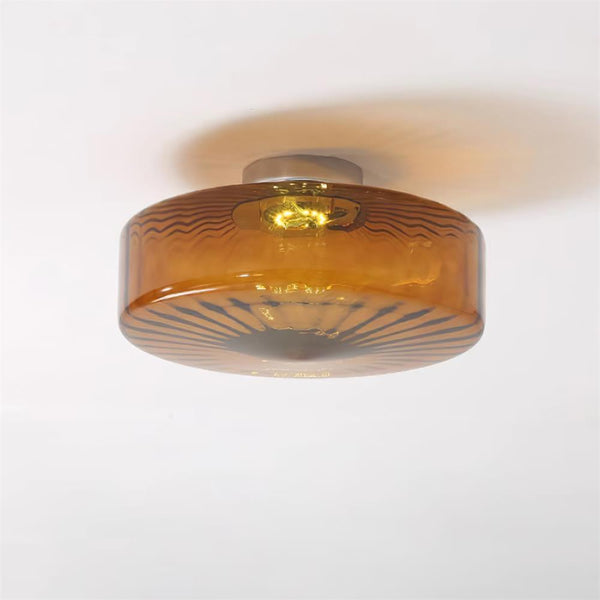 June Amber Glass Ceiling Light