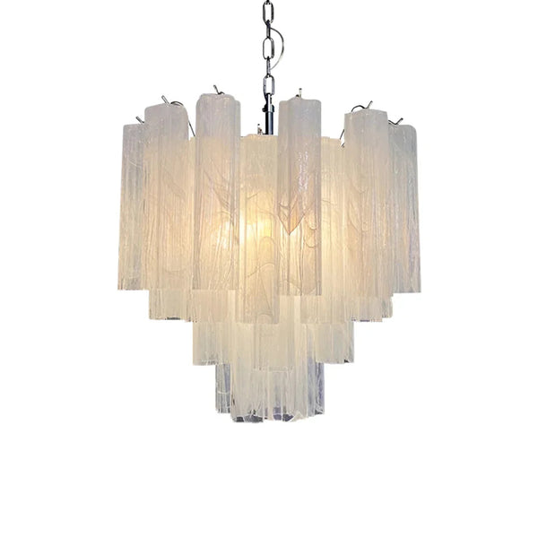 White Tubes Chandelier
