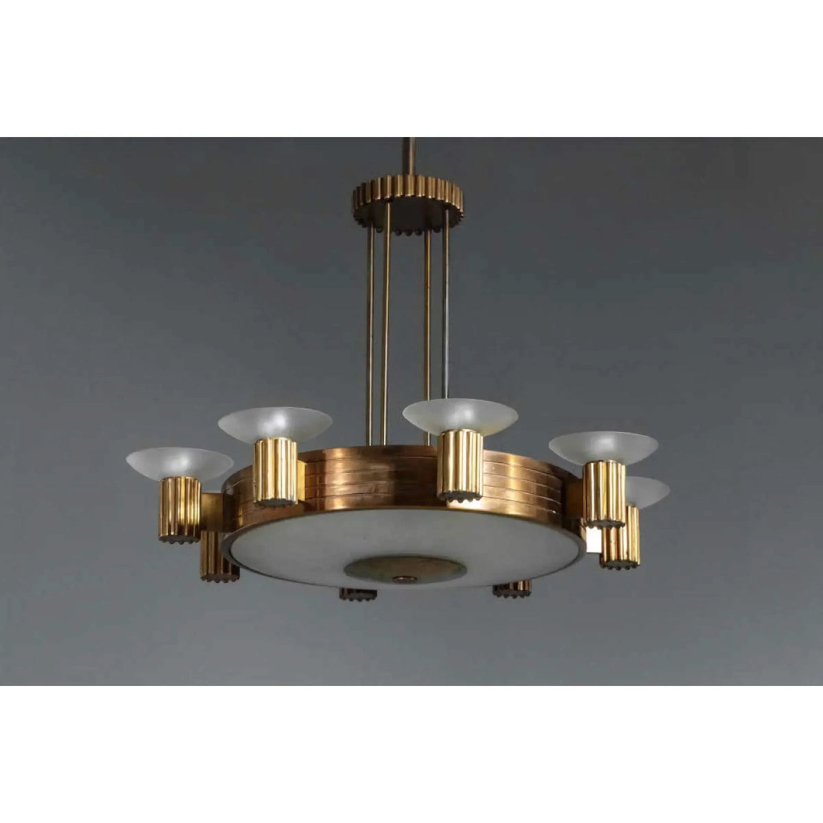 Novecento Chandelier | Art Deco Brass | CLHLM0258