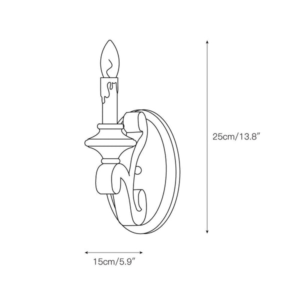 Cuzora Hayman Bay Solid Wood Sconce Wall Lamp