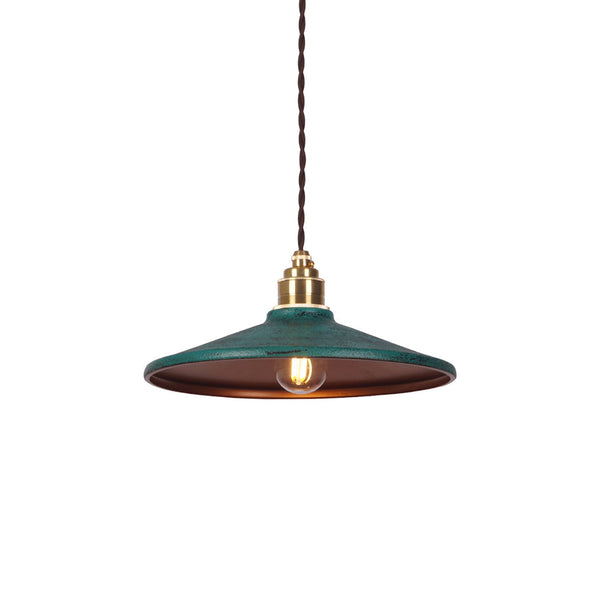 Vevyniel Rustic Saucer Shade Pendant Light