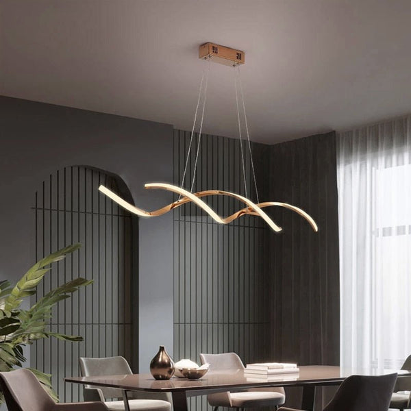 Modern Wire Pendant Light with LED Eye-Caring for Dining Room