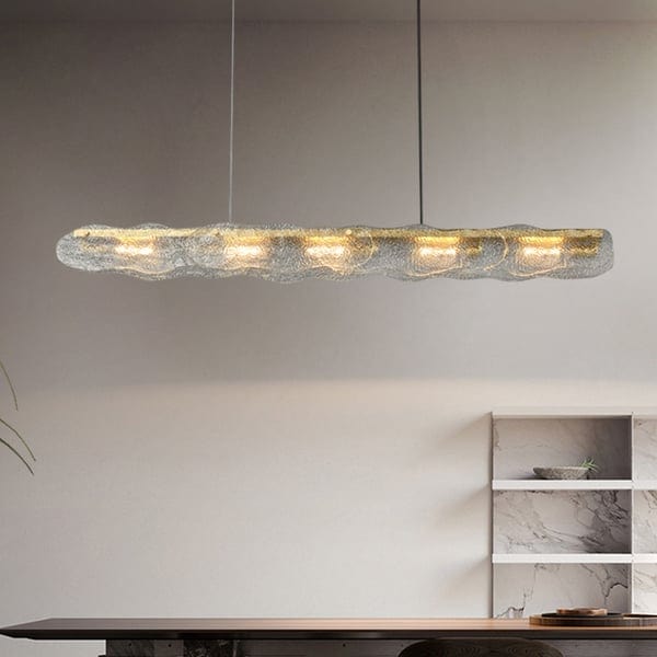 Water Ripple Glass Island Chandeliers