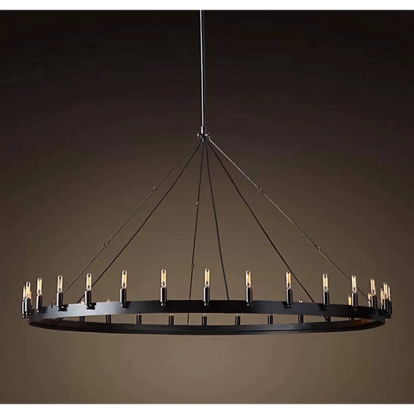 Candelabra Ring Chandelier | Black | CLGHTSD97