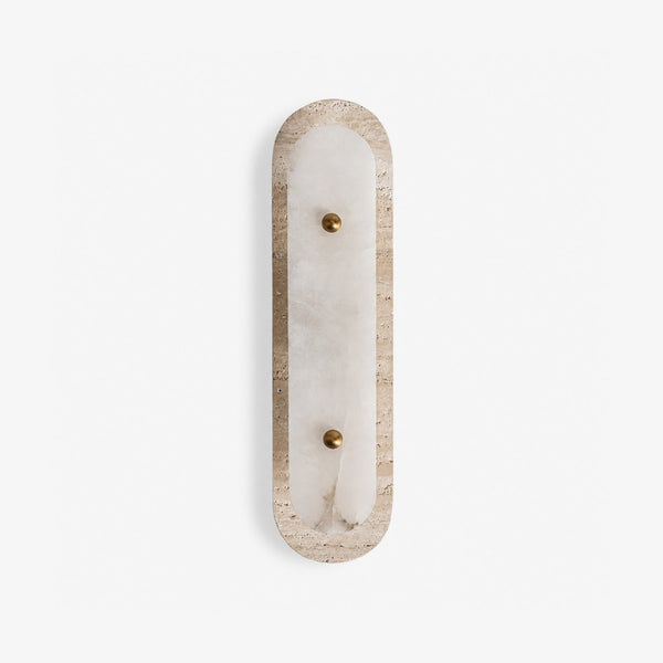 Travertine Pill Sconce