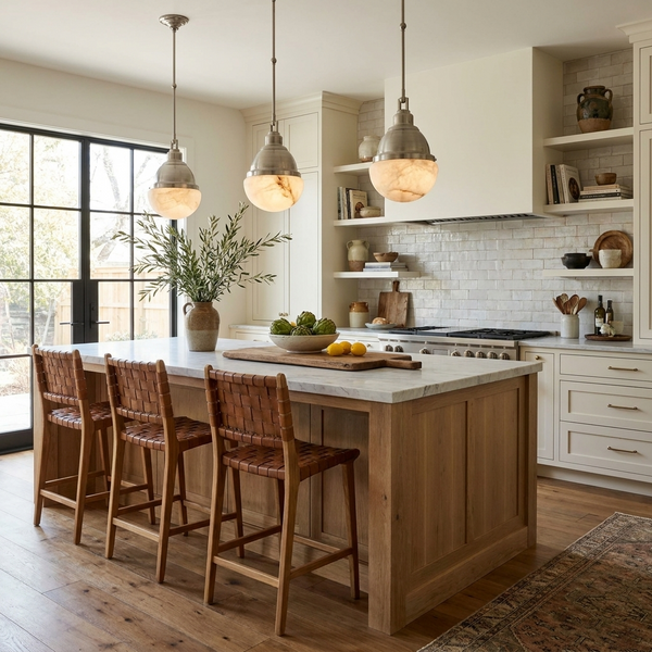 Acorn Alabaster Pendant Lamp