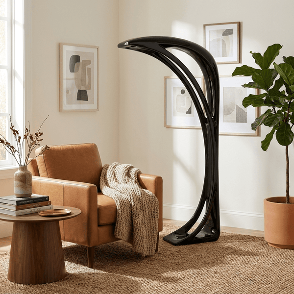 Obsidian Curve Floor Lamp