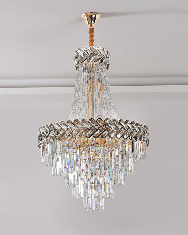 Tiered Crystal Chandelier