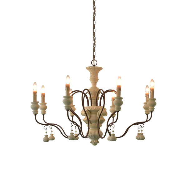 Quartz Postmodern Luxury Country Wooden Chandelier