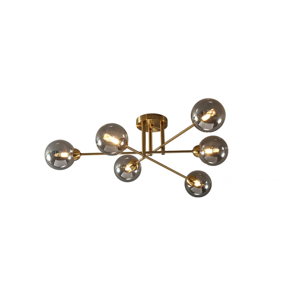 Valentina Industrial Glass Globe Chandelier LED, 6 Style