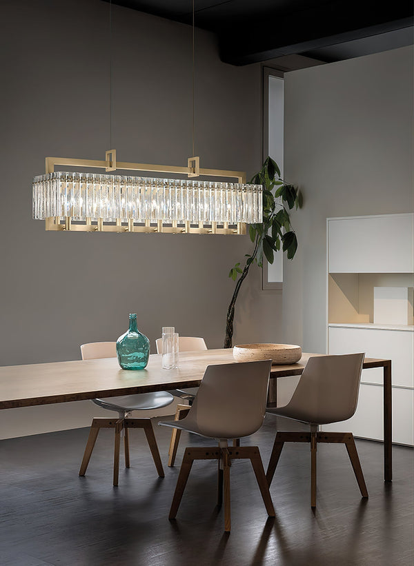 Rever Luxury Brass Glass Chandelier