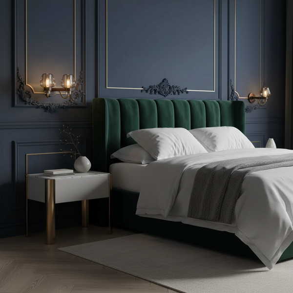 Double Crystal Glass & Brass Wall Sconce | CLBVB014B