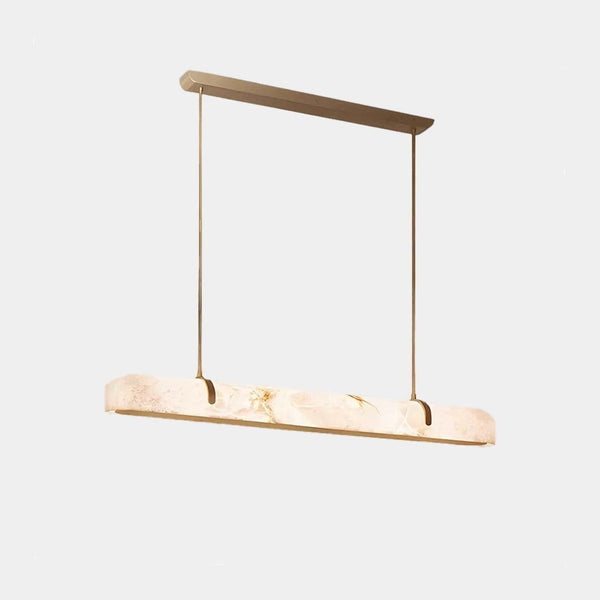 Alabaster Linear Chandelier Pendant Light LED Dimmable