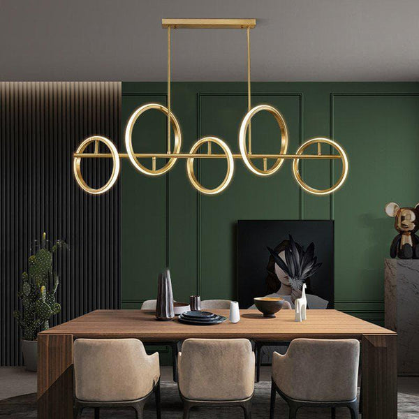 Gold Ring Chandelier