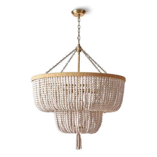 Silva Vintage LED Pendant Light White/Clear Dining/Living Room Metal&Crystal