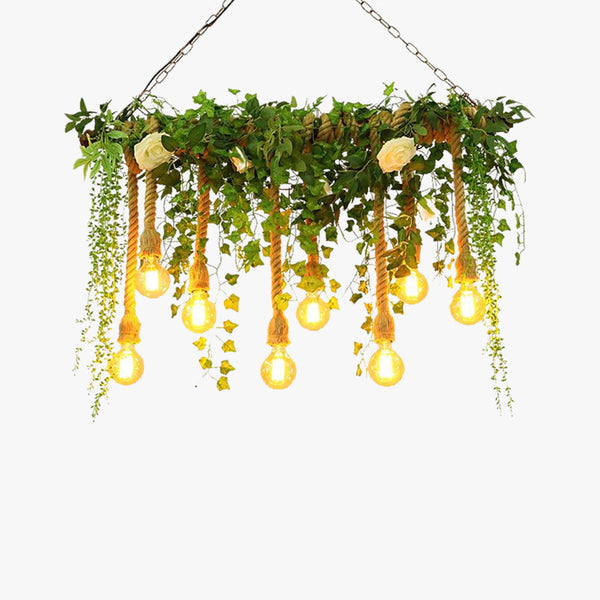 Vintage Rope Multi Pendant Ceiling Light for Dining Room