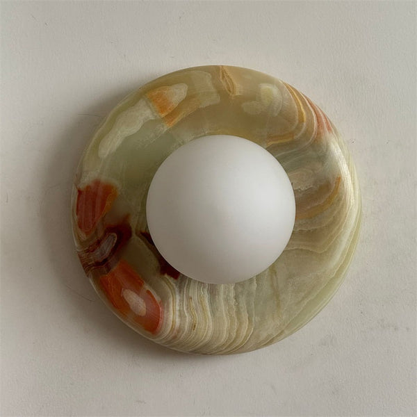 Renisenne Yellow Onyx Sconce
