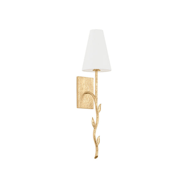 Petal Brass Fabric Wall Lamp