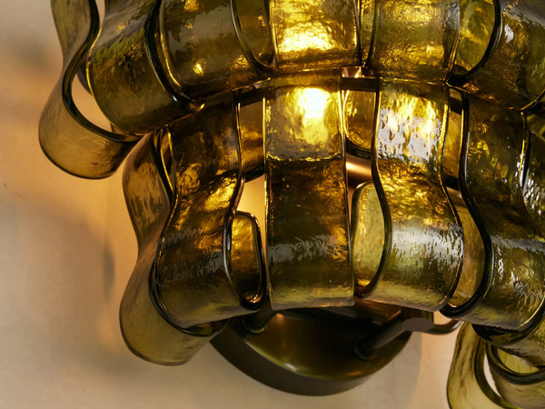 Bellatrix Wall Sconce | Green Glass | CLBLXWS