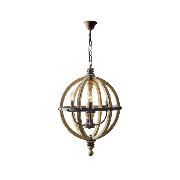 Ozorel Vintage Industrial Wood Pendant Lamp