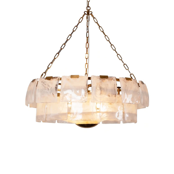 Aveline Tiered Clouds Glass Chandelier