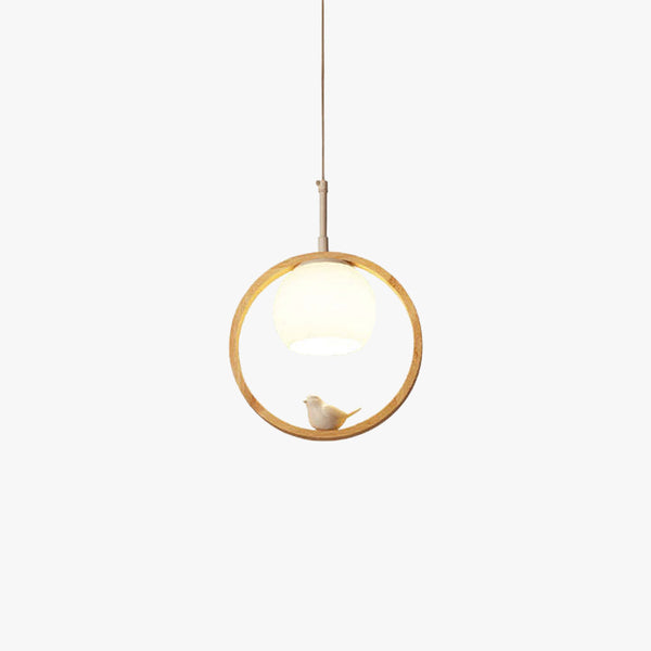 Arisha Wood Bird Aisle Pendant Light Porch Light