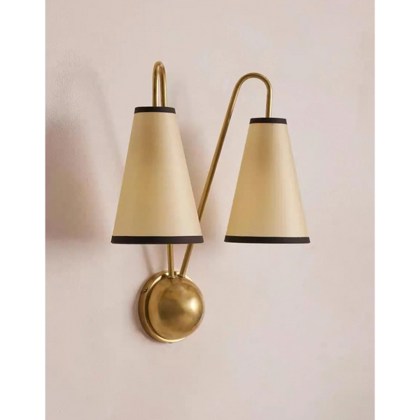 Brass Twin Arm Wall Sconce | CLSHT055
