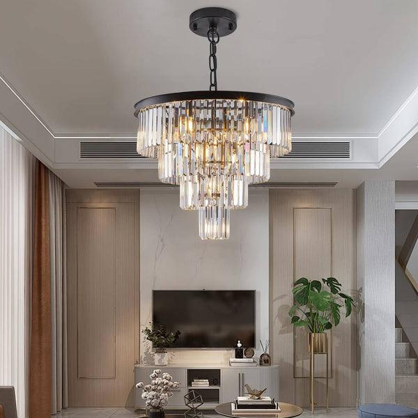 Taya Small Crystal Entryway Chandelier